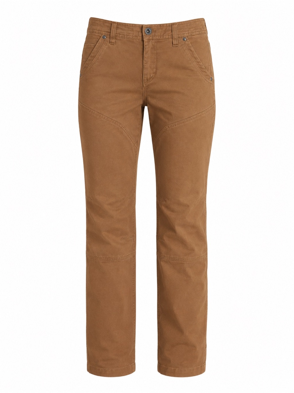 KÜHL Rydr Hiking Utility Pants Cotton Canvas Stretch Brown Women's 8 Reg